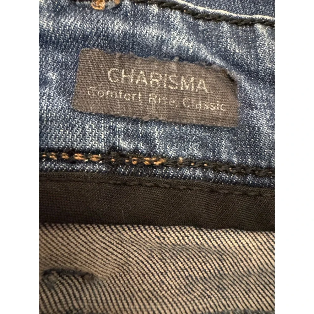34‎ Heritage Jeans Mens 40X32 Blue Charisma Comfort-Rise Classic Straight Denim